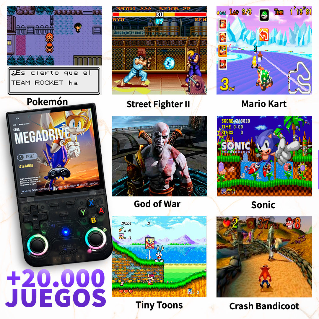 Consola de Juegos Retro Portátil