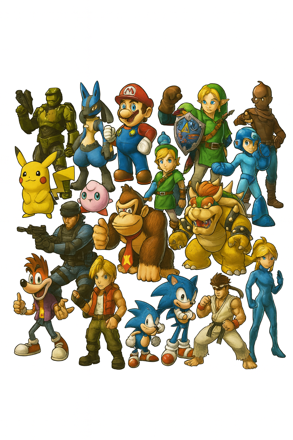 10.000 juegos gratis - personajes clásicos